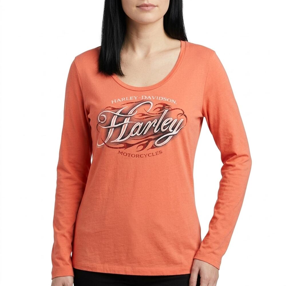 MOTOR HARLEY-DAVIDSON CYCLES Lynchburg Graphic T-Shirt Women Size L